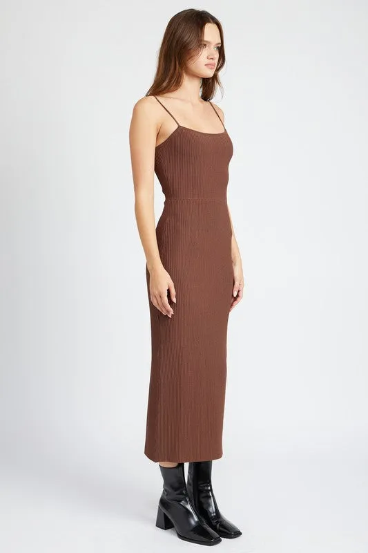 Emory Park MAXI KNIT RIB DRESS