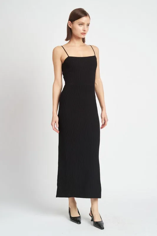 Emory Park MAXI KNIT RIB DRESS