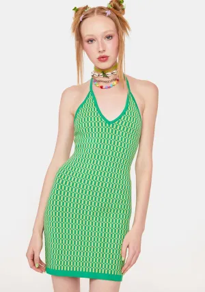 Envy Morning Social Knit Halter Dress