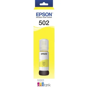 Epson 502 Ink Cartridge Bottle Yellow T502 Genuine Original