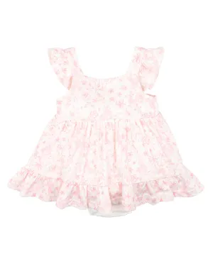 EVIE TOILE PRINT OVERLAY DRESS