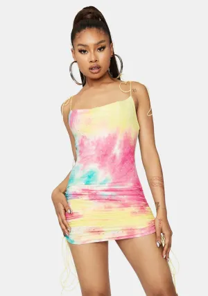 Expensive Touch Tie Dye Bodycon Dress