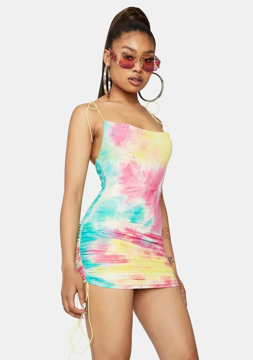 Expensive Touch Tie Dye Bodycon Dress