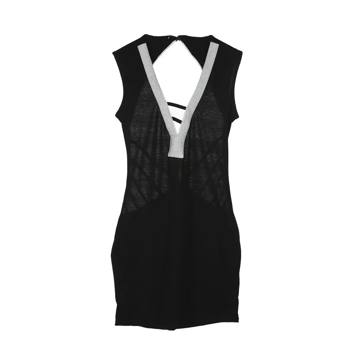 FashionSierra - Women Deep V- Neck Sequin Bandage Bodycon Dress Summer Sexy Ladies Backless Party Short Slim Fit Mini Dresses