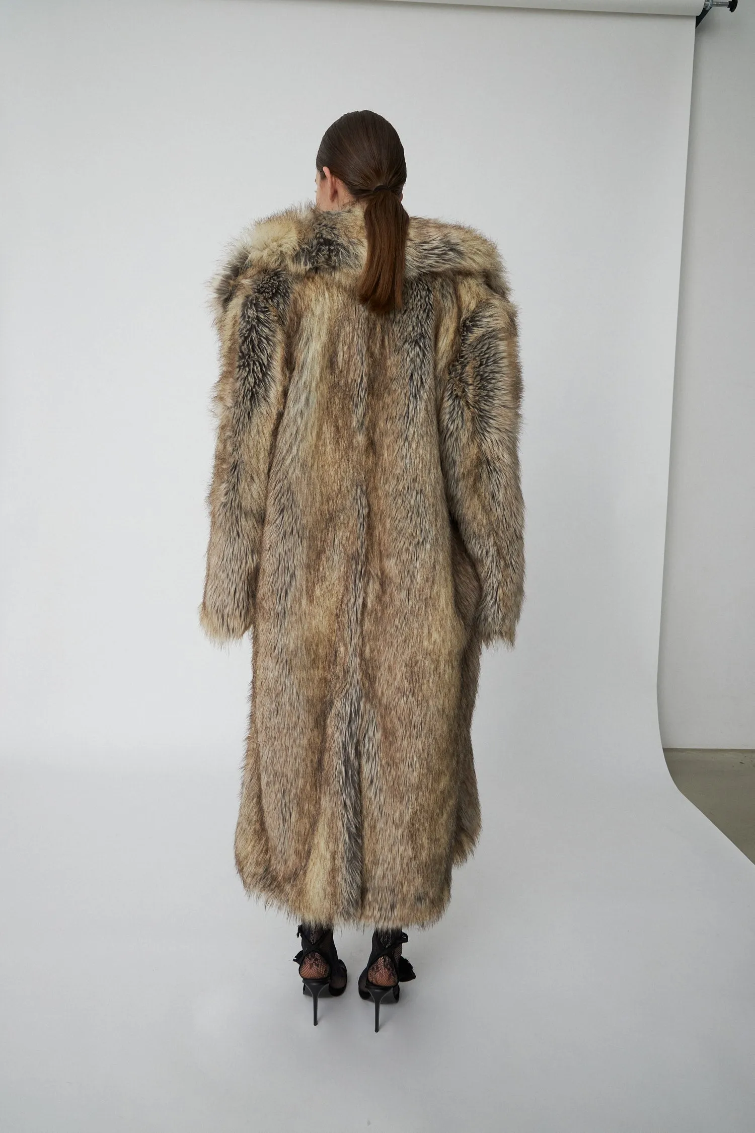 Faux Fur Coat - Warm Nature