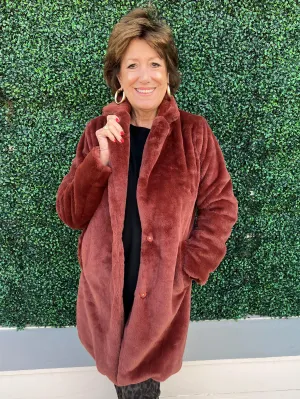 Faux Fur Long Coat