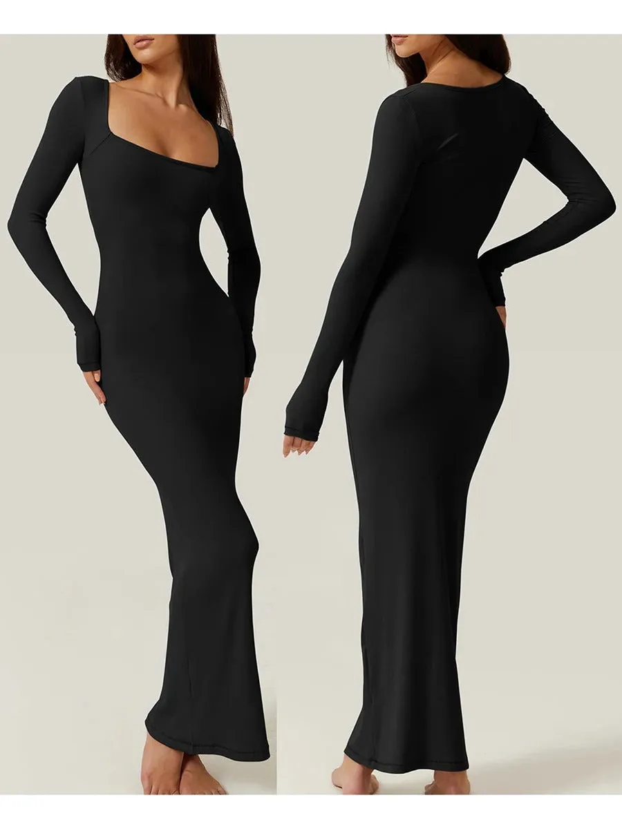 Fiona - Sleek Ribbed Bodycon Dress for Women