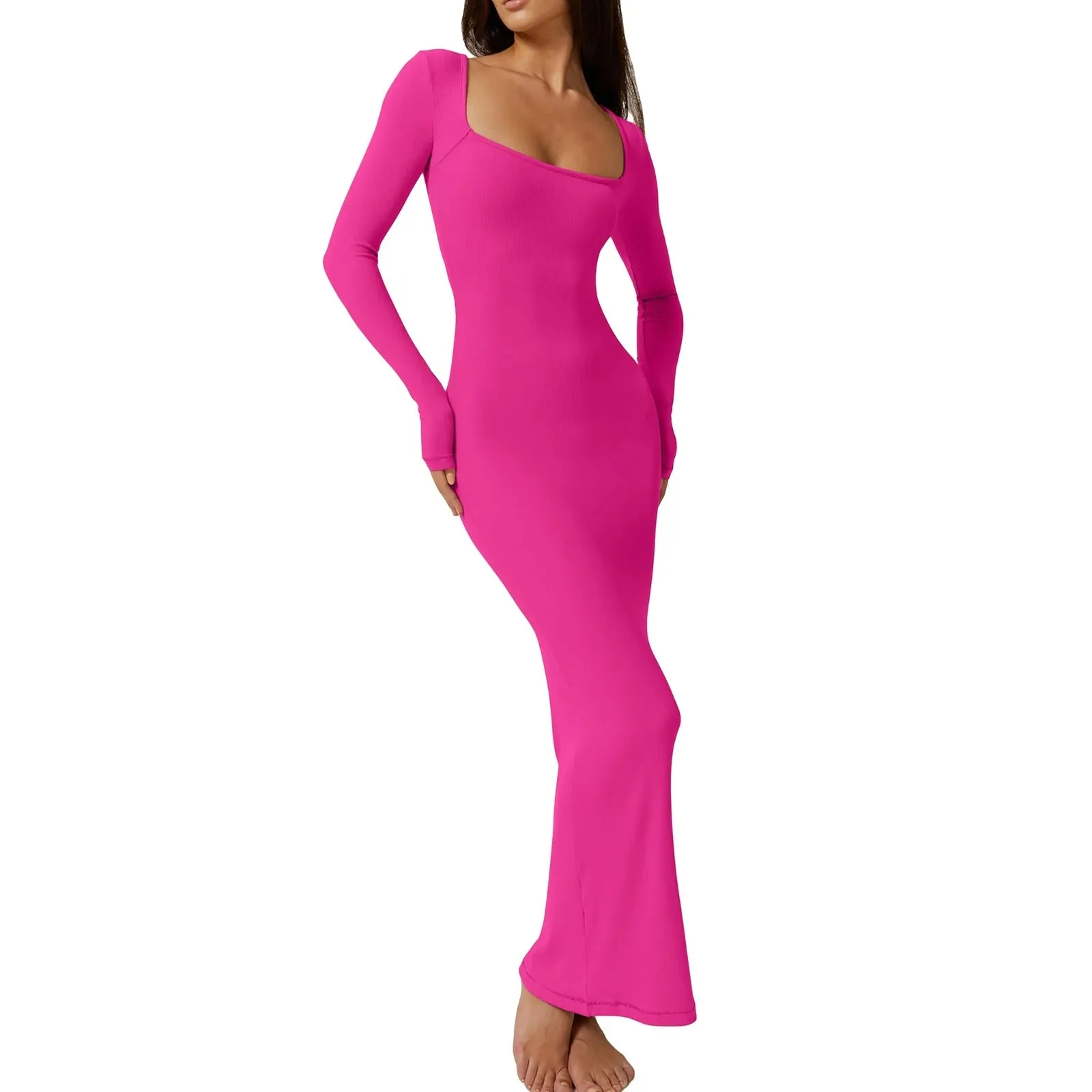 Fiona - Sleek Ribbed Bodycon Dress for Women