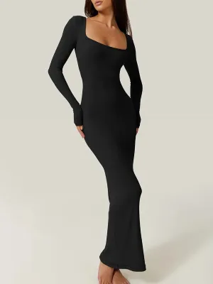 Fiona - Sleek Ribbed Bodycon Dress for Women