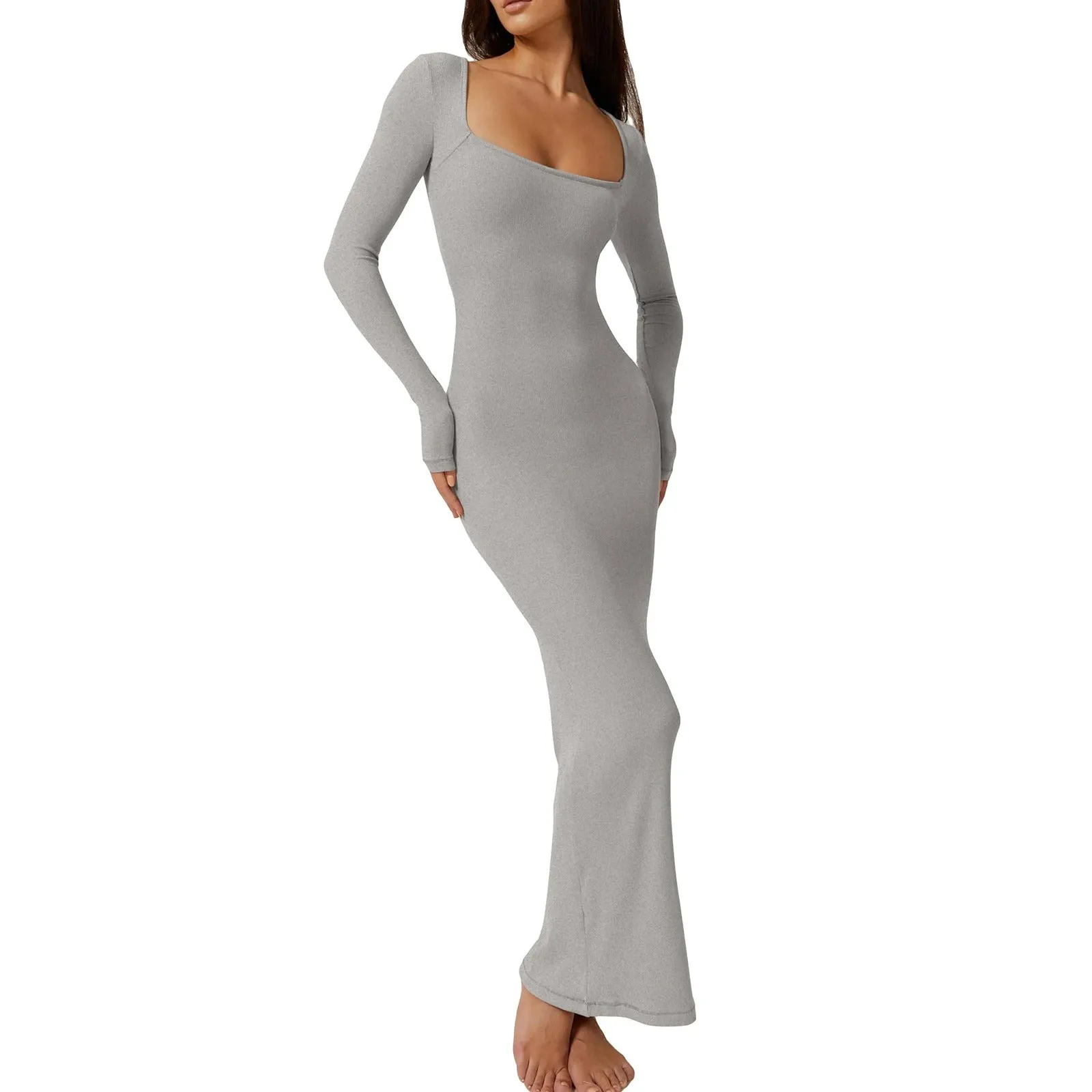Fiona - Sleek Ribbed Bodycon Dress for Women