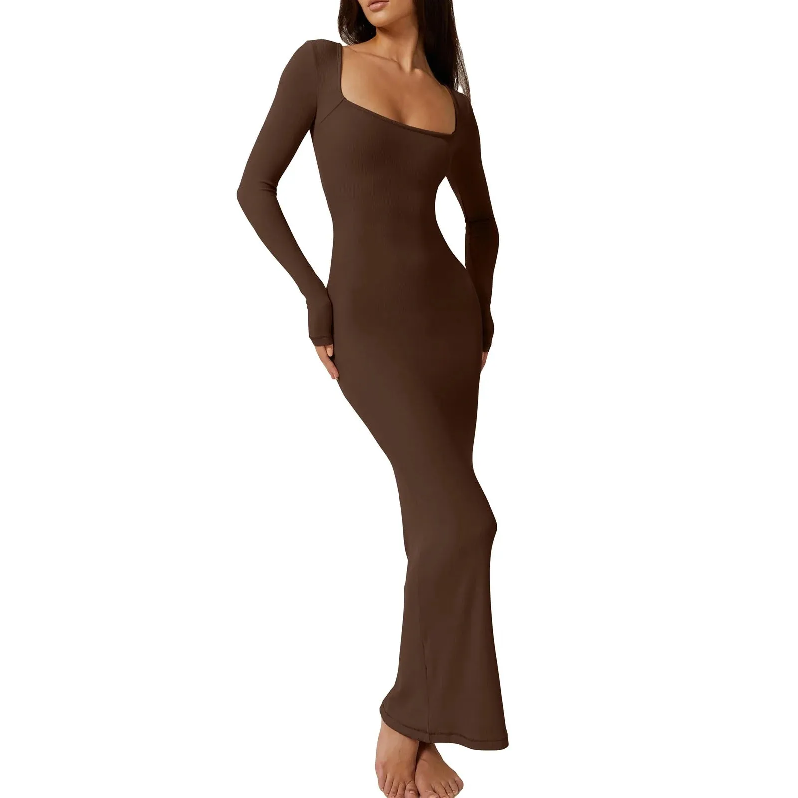 Fiona - Sleek Ribbed Bodycon Dress for Women