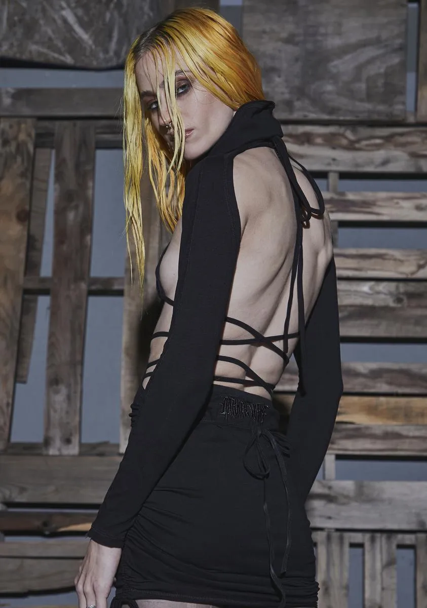 Flanger Strappy Cut-Out Mini Dress