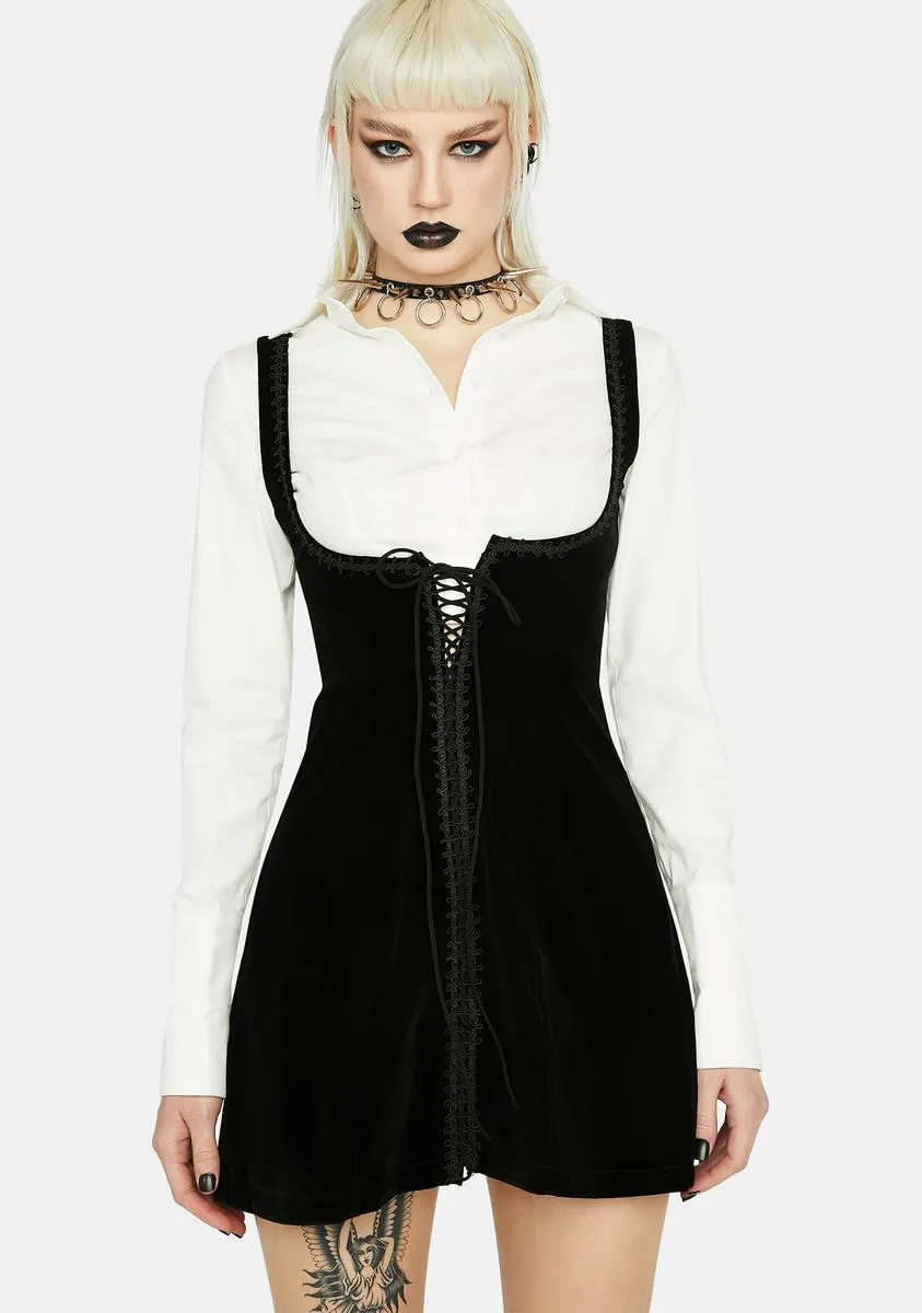 From The Start Lace Up Dress