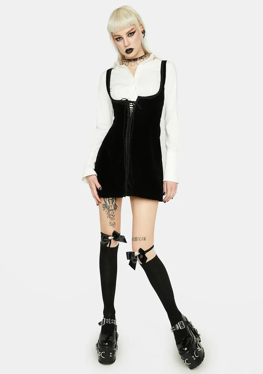 From The Start Lace Up Dress
