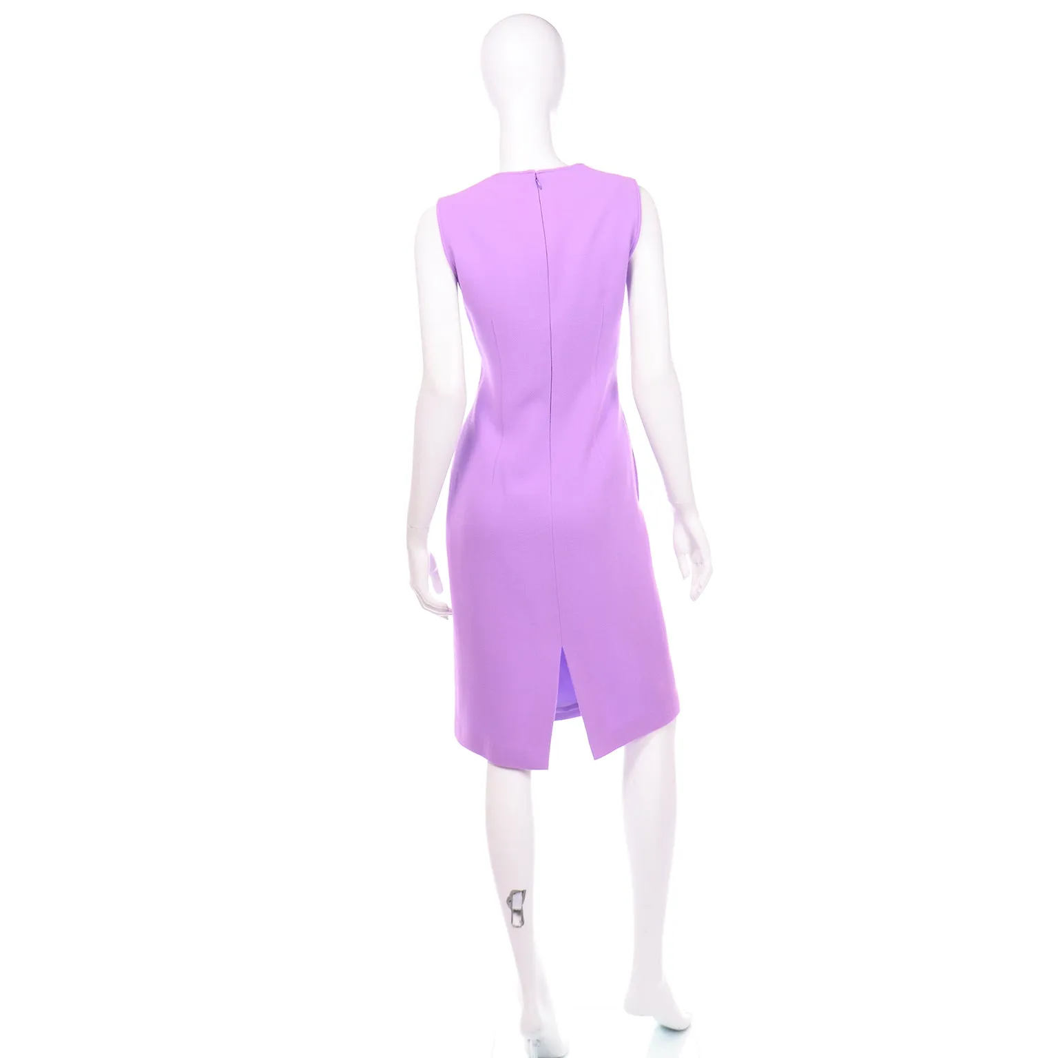 Gai Mattiolo Vintage Lavender Purple Dress and Coat Suit