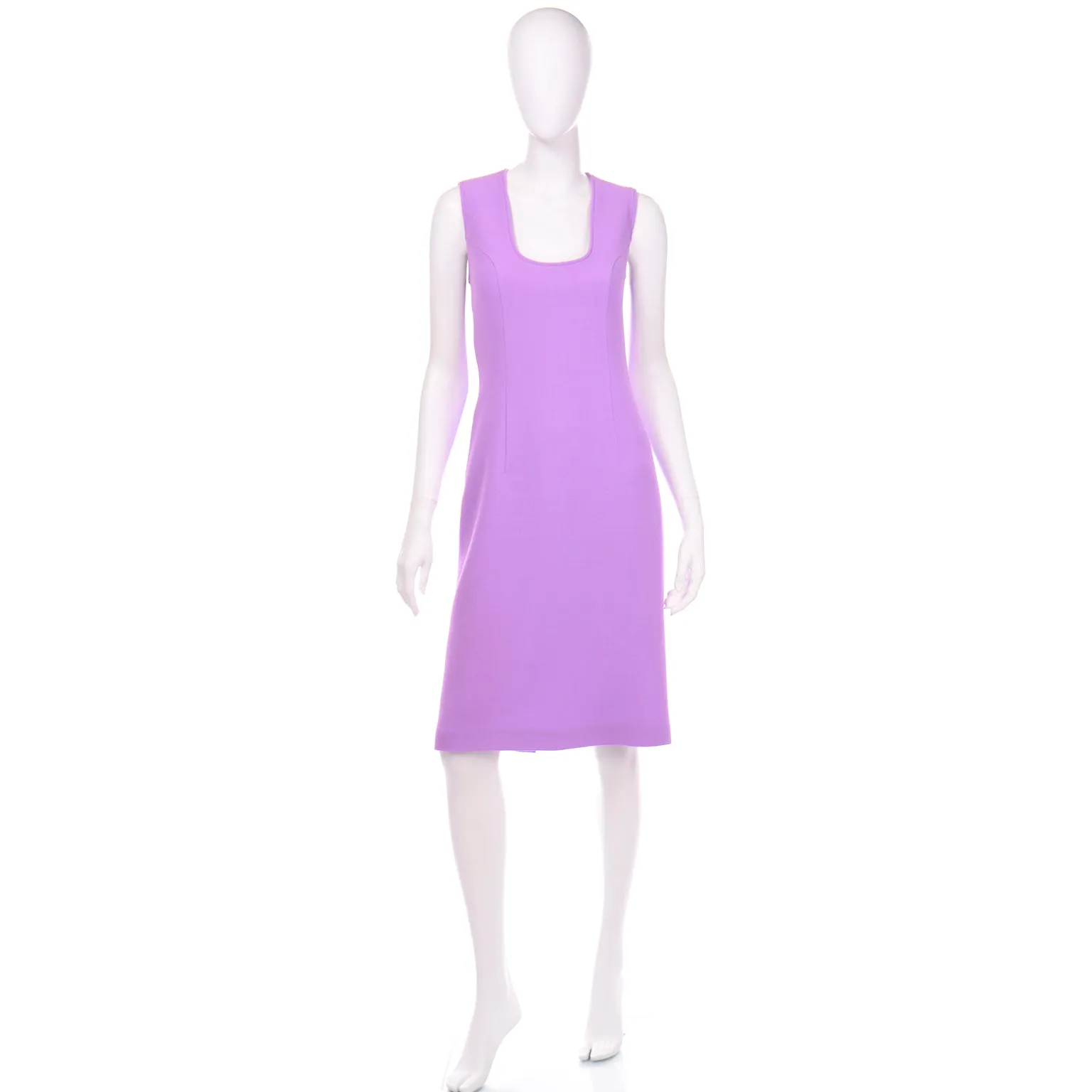 Gai Mattiolo Vintage Lavender Purple Dress and Coat Suit