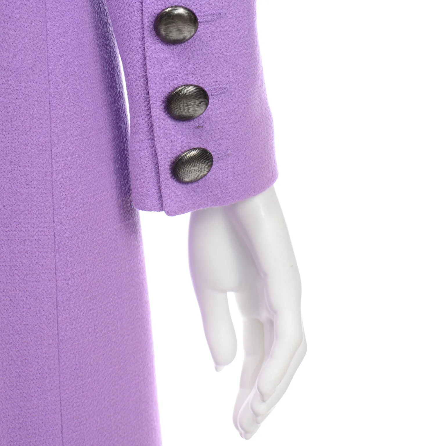 Gai Mattiolo Vintage Lavender Purple Dress and Coat Suit
