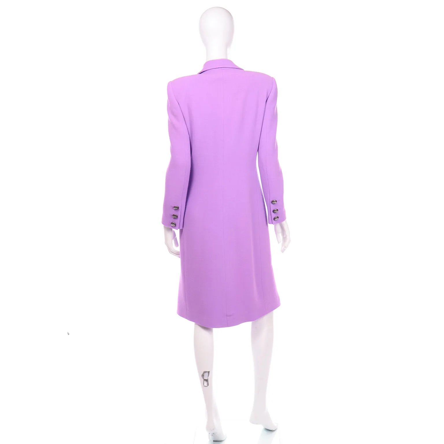 Gai Mattiolo Vintage Lavender Purple Dress and Coat Suit