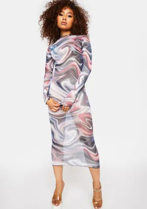 Good Times Come Midi Dress