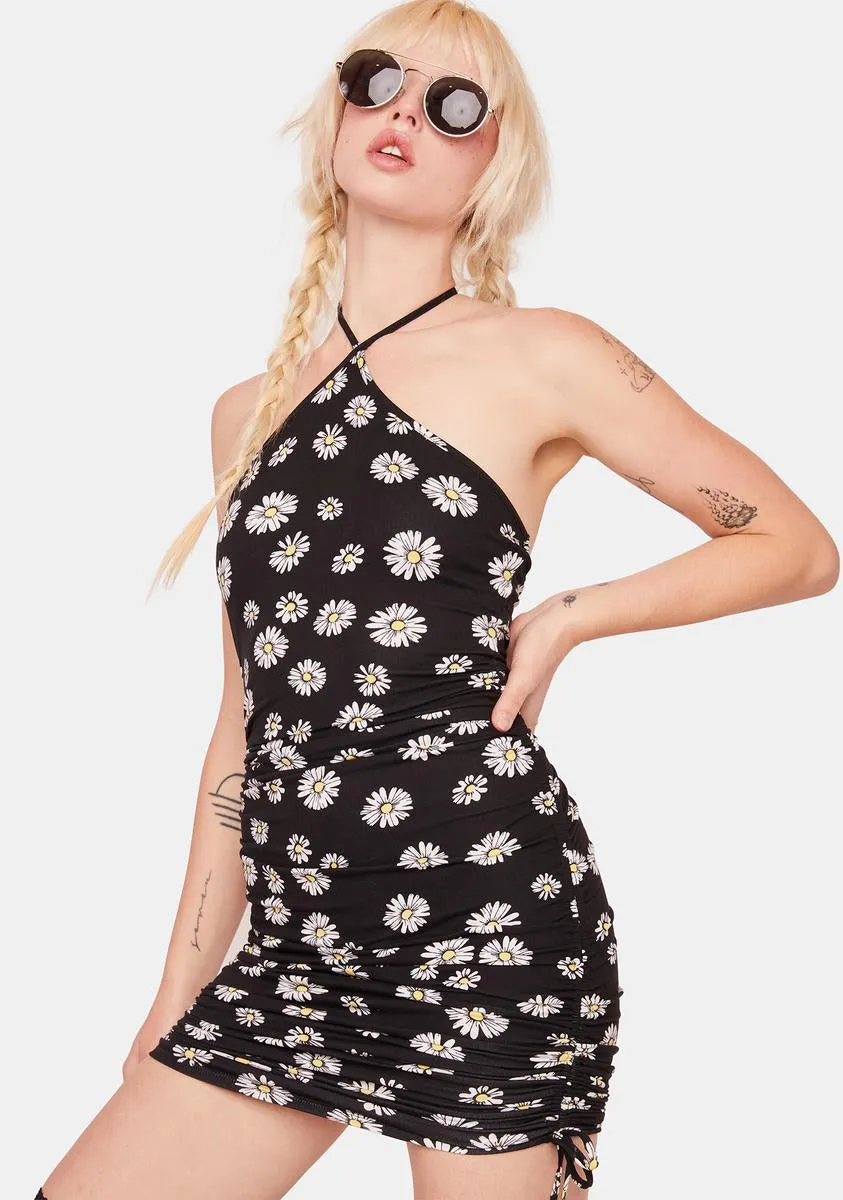 Got No Plans Floral Mini Dress