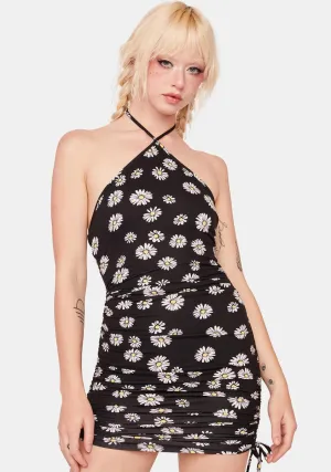 Got No Plans Floral Mini Dress