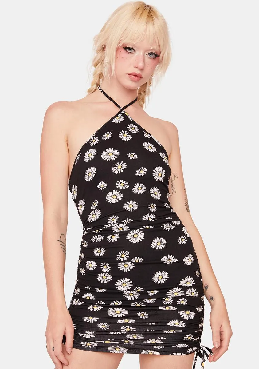 Got No Plans Floral Mini Dress
