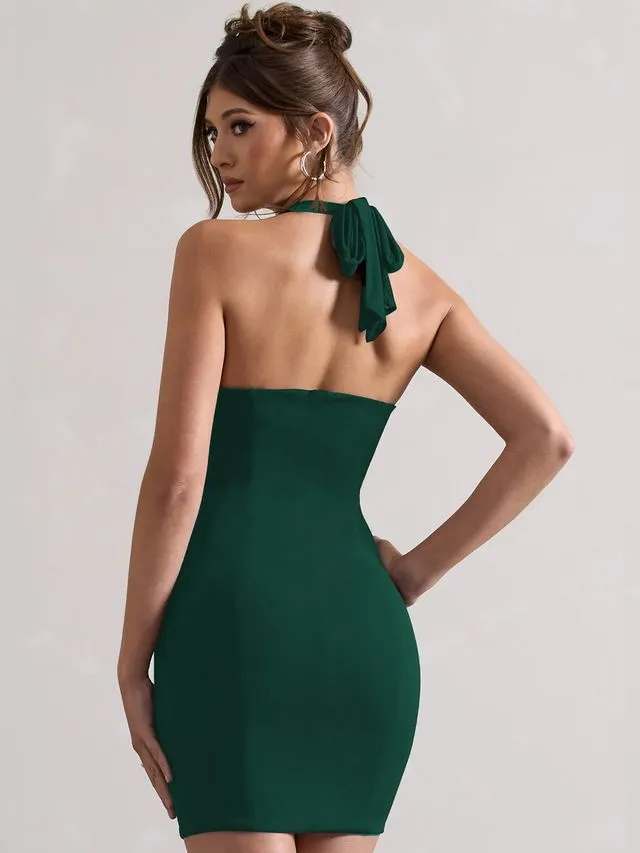 Green Glamour Bodycon Dress
