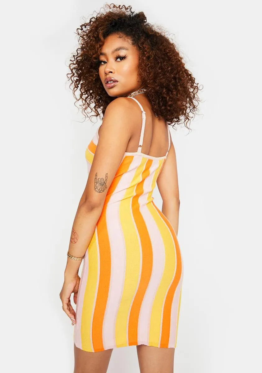 Heard It Before Striped Mini Dress