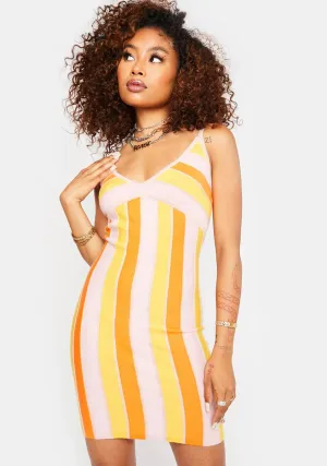 Heard It Before Striped Mini Dress