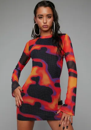 Heatin' Up Mesh Dress