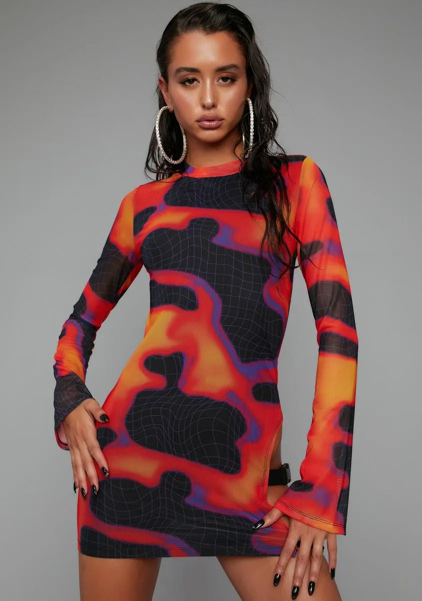 Heatin' Up Mesh Dress