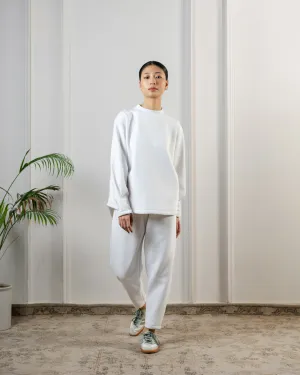 Hiyasu Cotton Fleece Pants : Vanilla