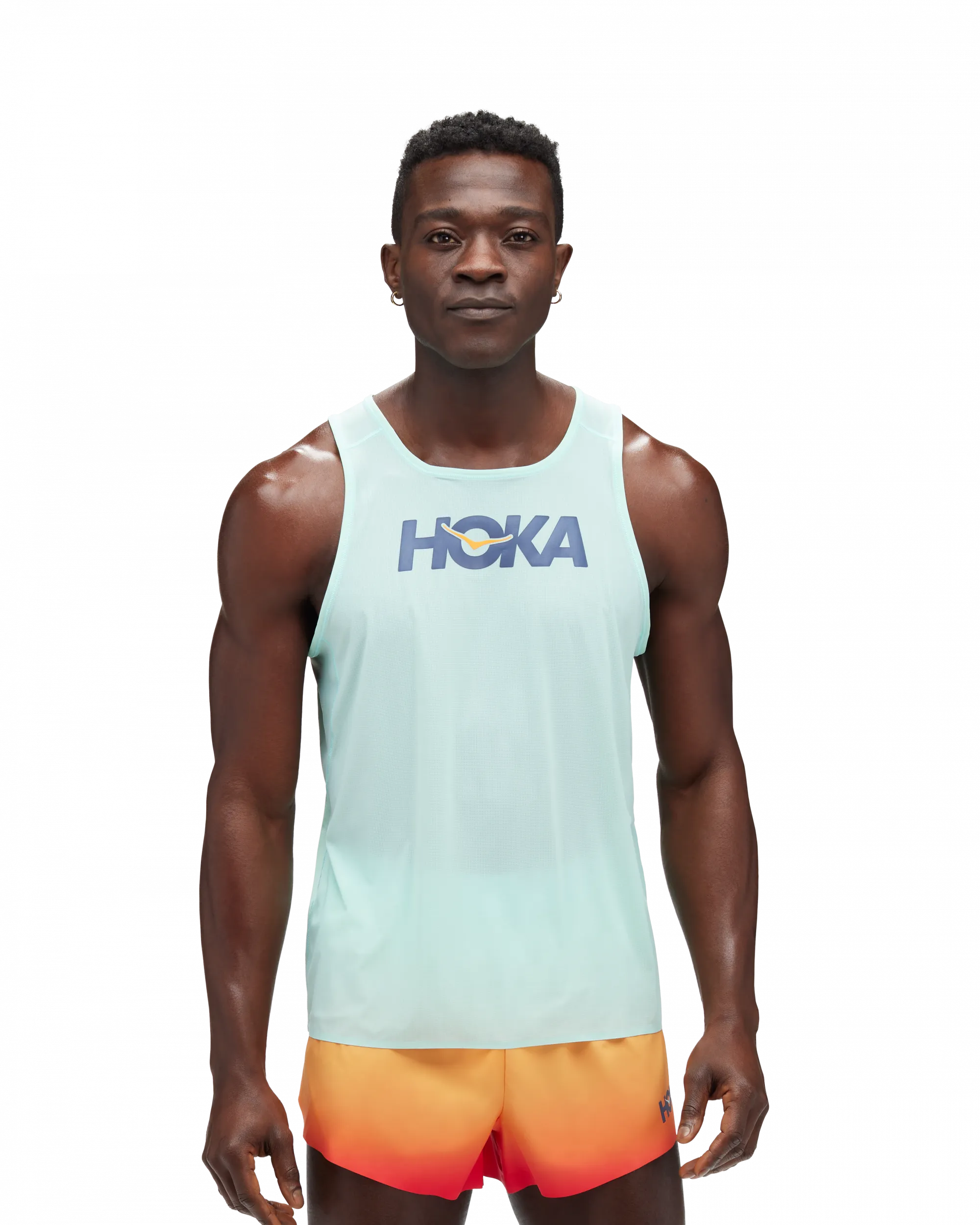 Hoka Men&#x27;s Airolite Run Tank Cloudless / Marathon | Buy Hoka Men&#x27;s Airolite Run Tank Cloudless / Marathon here | Outnorth