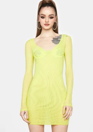 Honey Not Fade Away Mesh Bodycon Dress