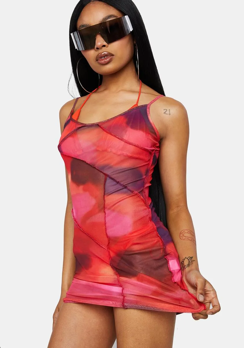 Hot Appeal Mesh Mini Dress