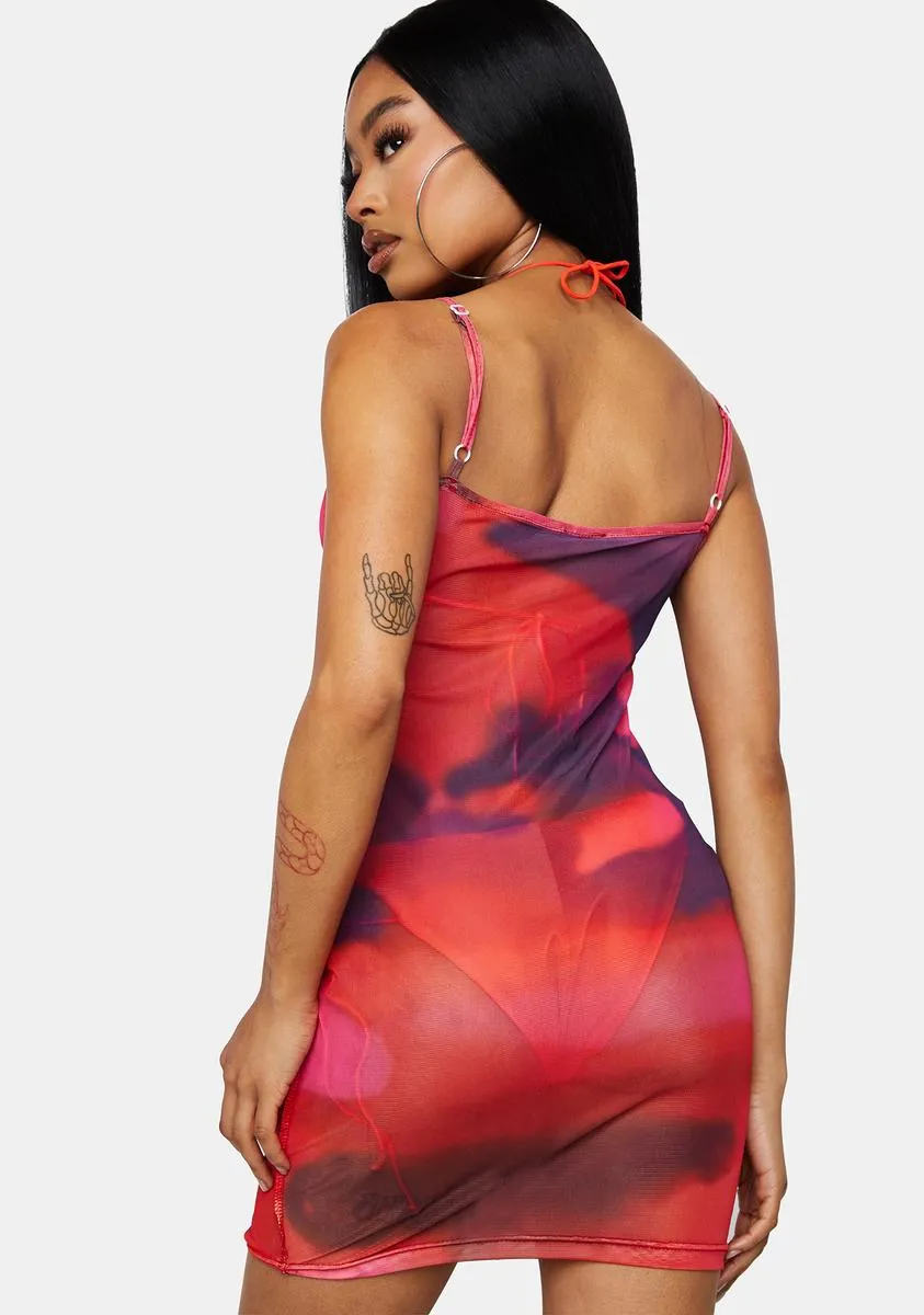 Hot Appeal Mesh Mini Dress