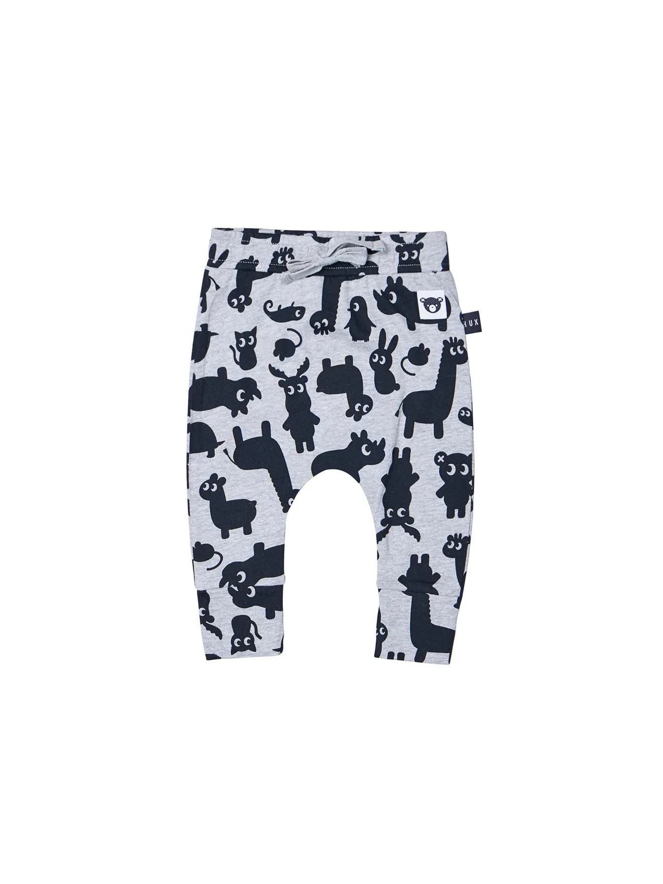 HUXBABY SHADOW ANIMAL DROP CROCH PANT