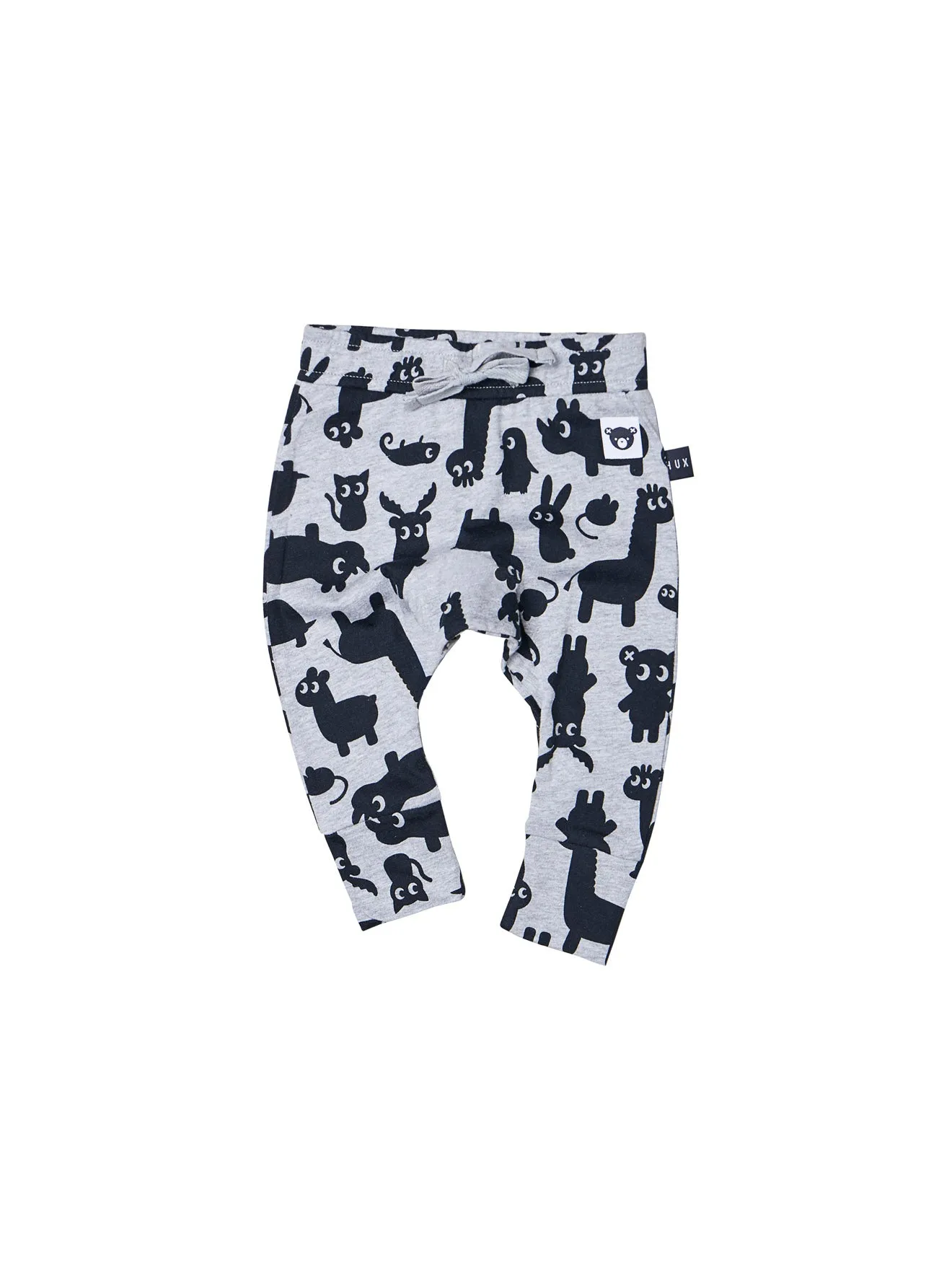 HUXBABY SHADOW ANIMAL DROP CROCH PANT