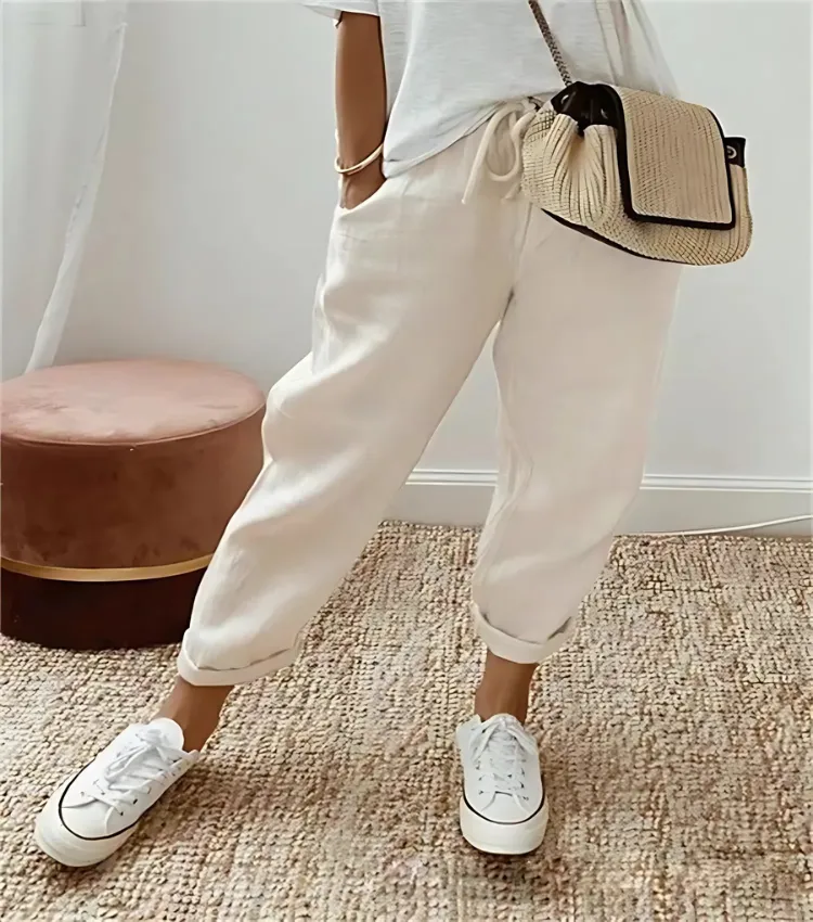 Ivyshape | Casual Linen Sweatpants