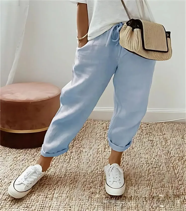Ivyshape | Casual Linen Sweatpants