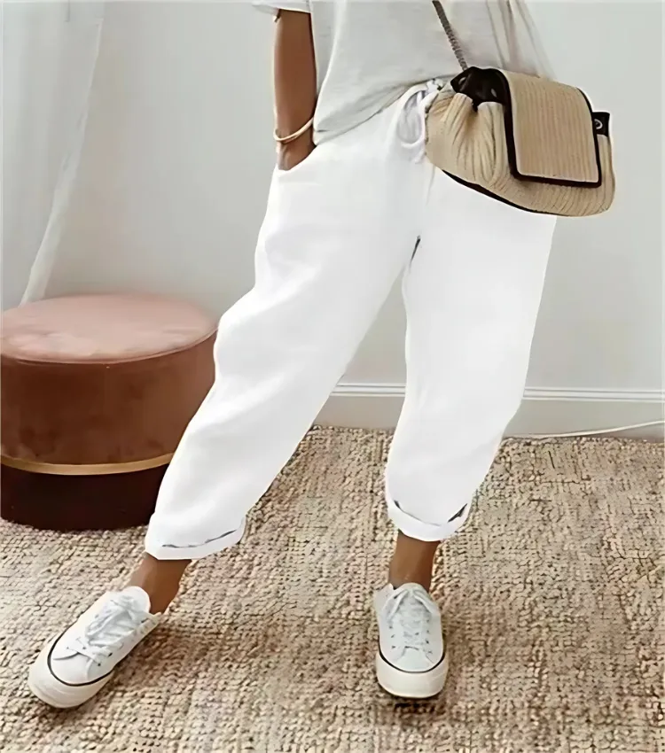 Ivyshape | Casual Linen Sweatpants