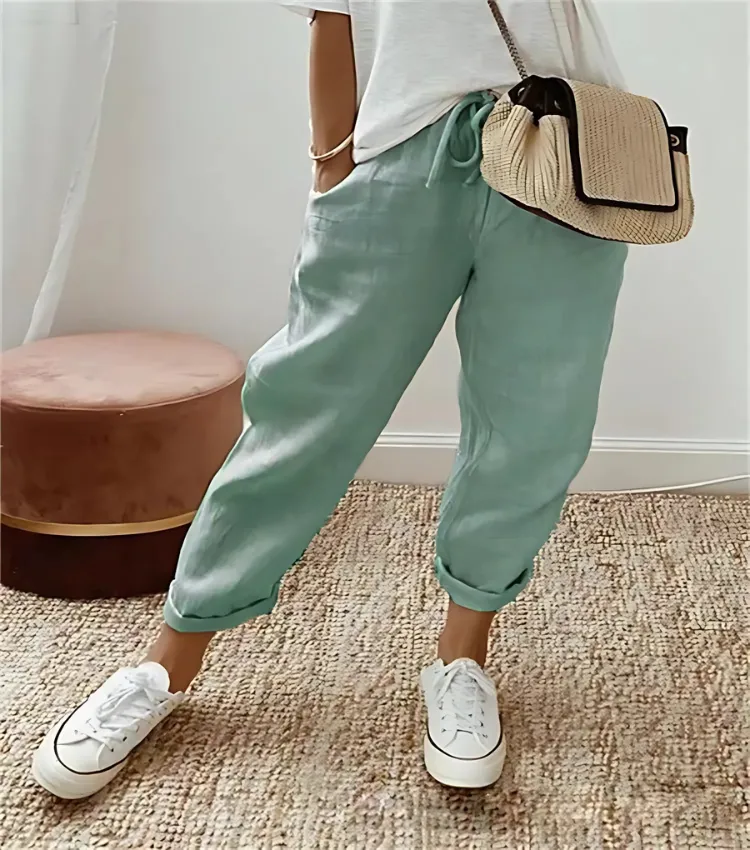 Ivyshape | Casual Linen Sweatpants
