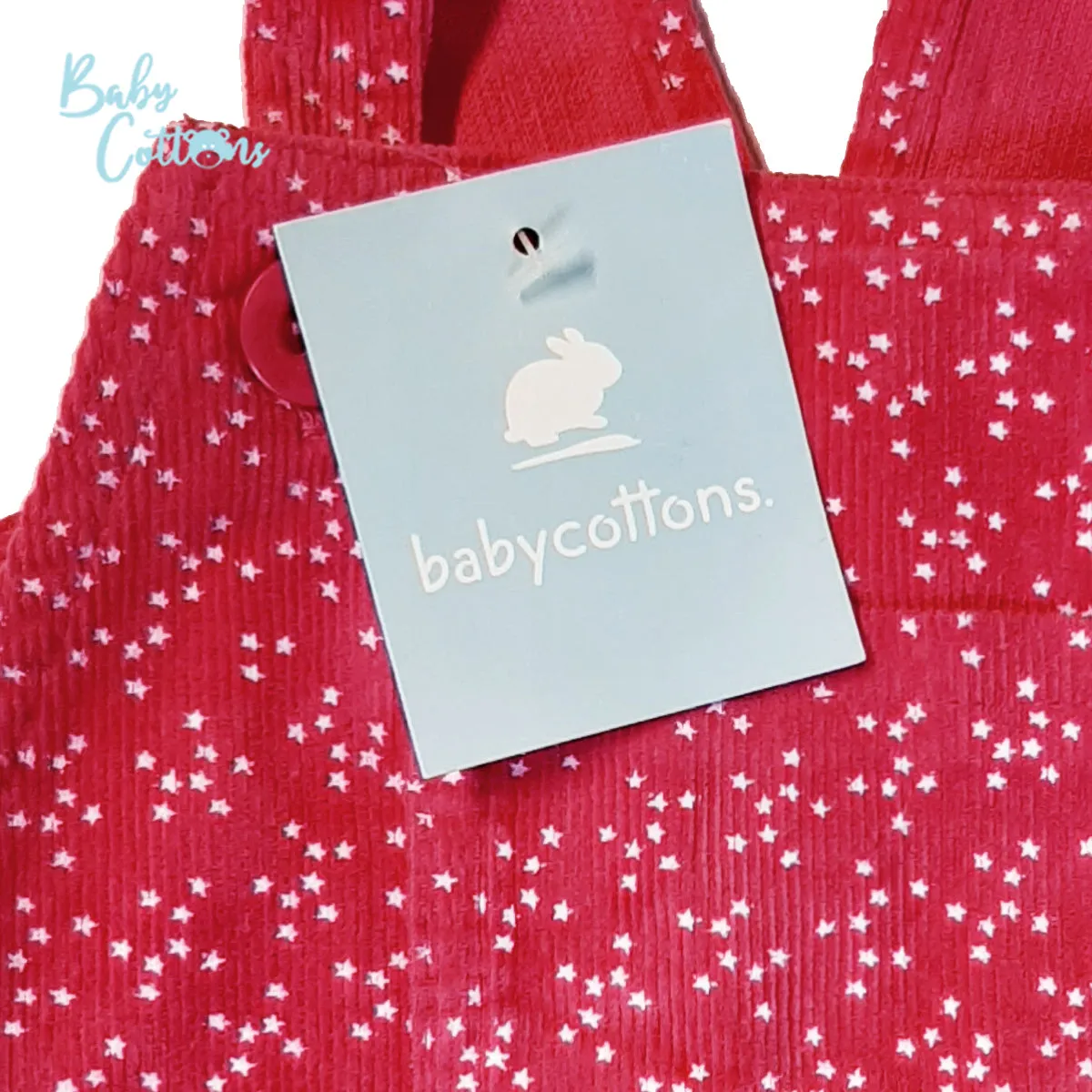 Jardinera Babycottons Overall Niña Stella Fucsia