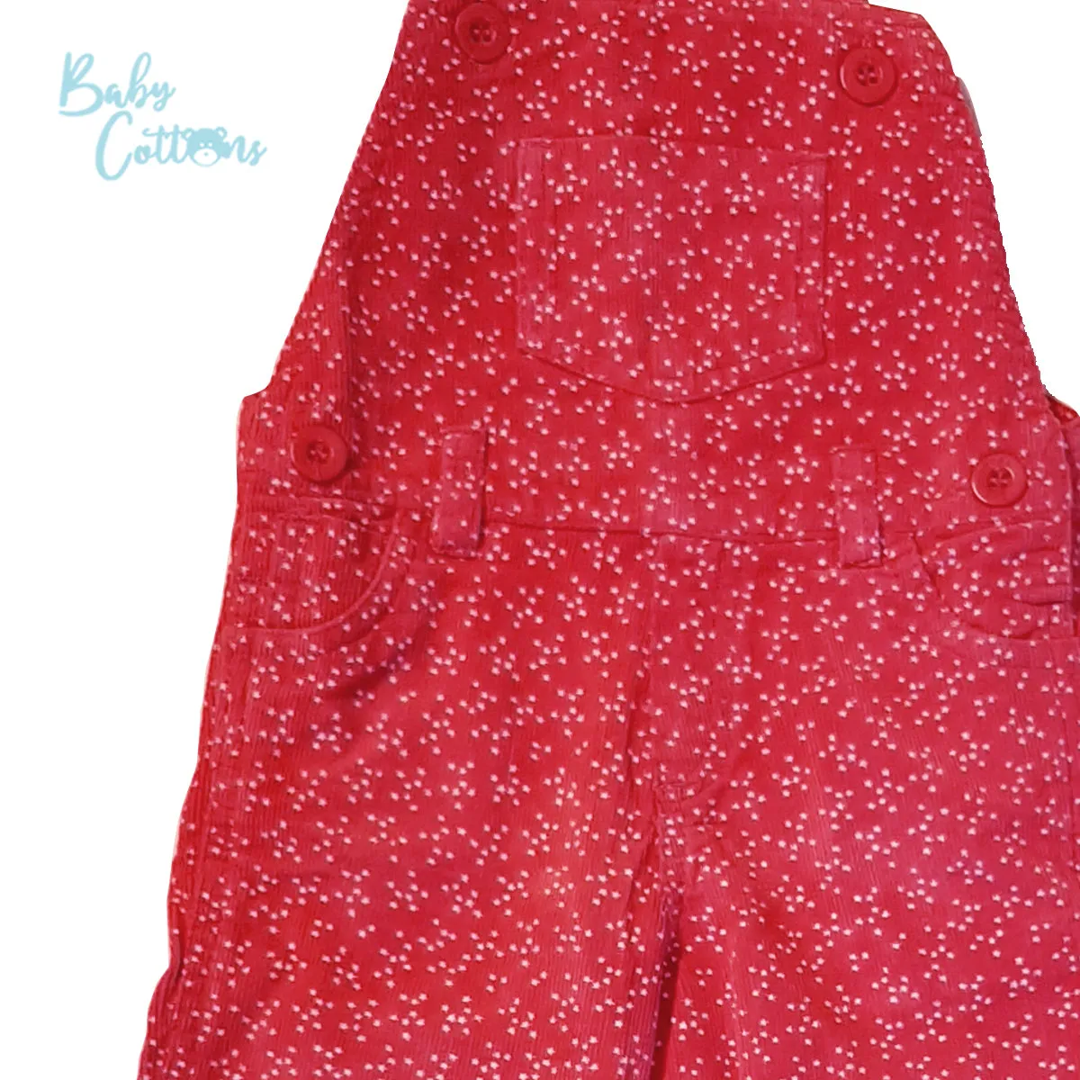 Jardinera Babycottons Overall Niña Stella Fucsia