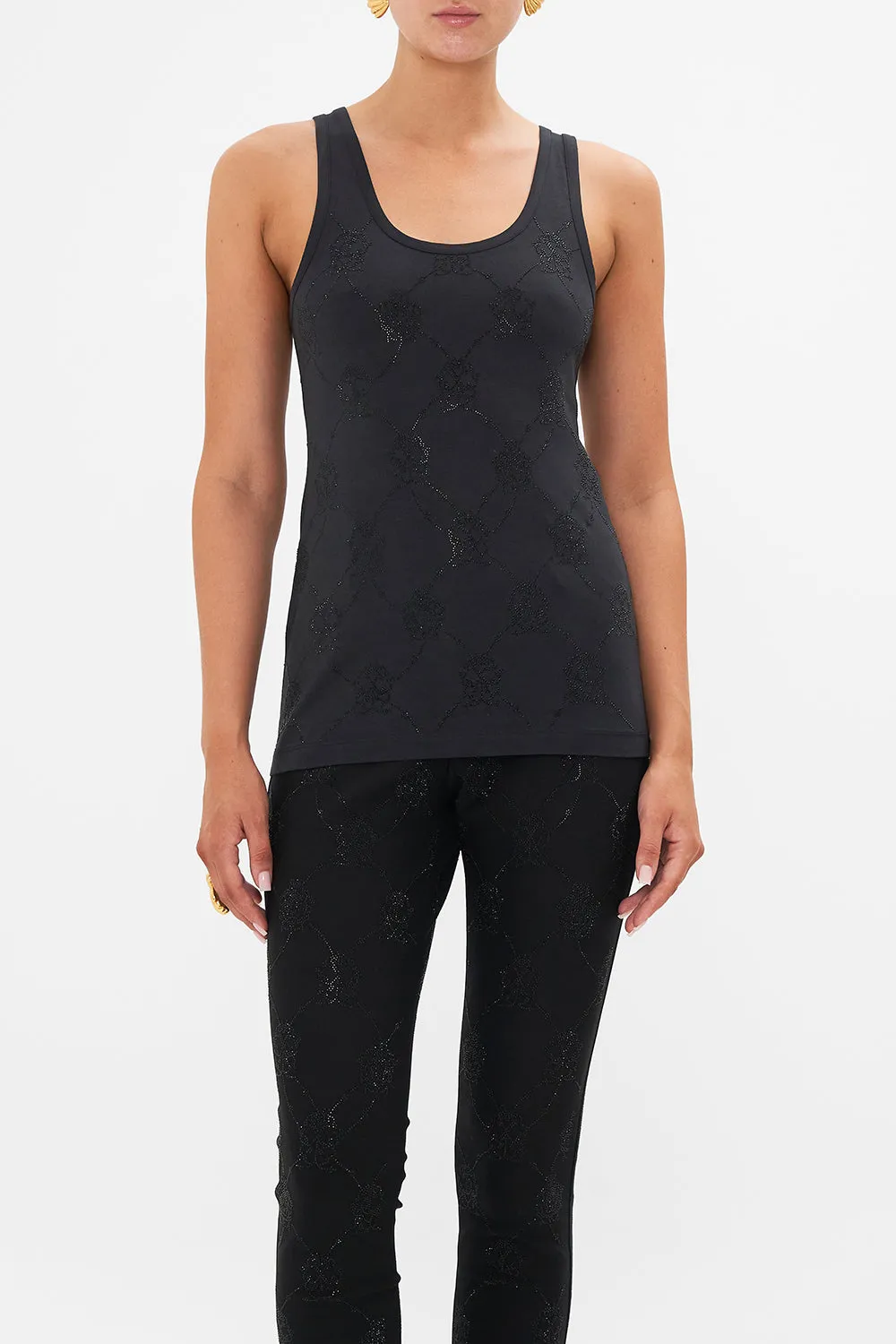 JERSEY SCOOP NECK TANK TOP AMSTERGLAM