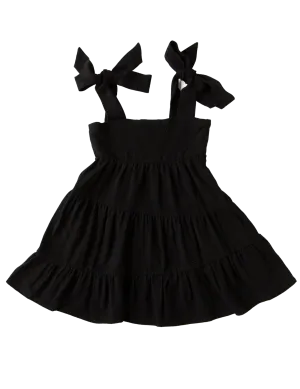 Karolina Tiered Dress - Black Noir