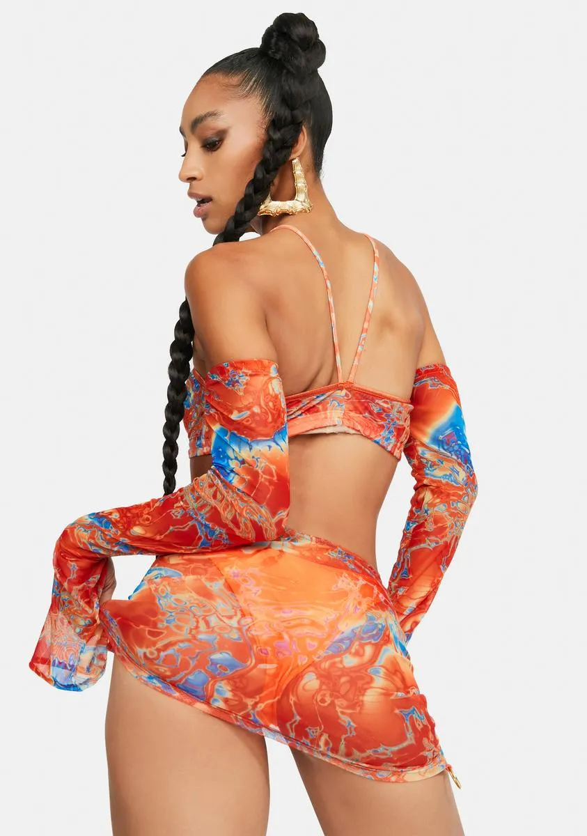 Keep it Wavy O-ring Mini Dress