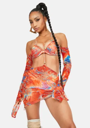 Keep it Wavy O-ring Mini Dress