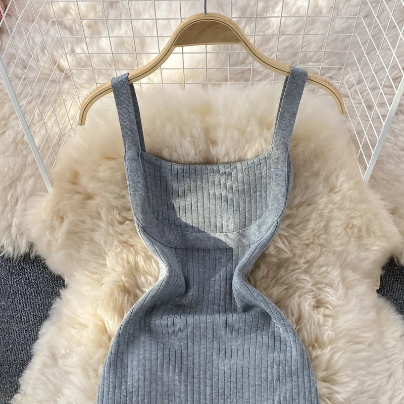 Knitted Suspender Dress