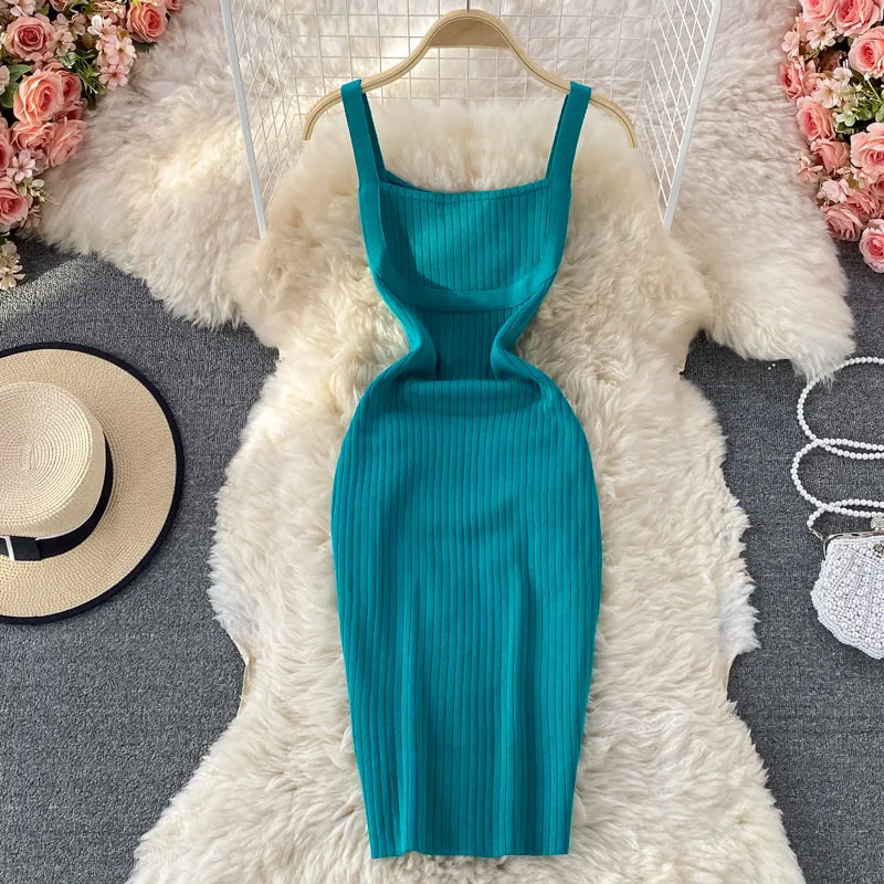 Knitted Suspender Dress